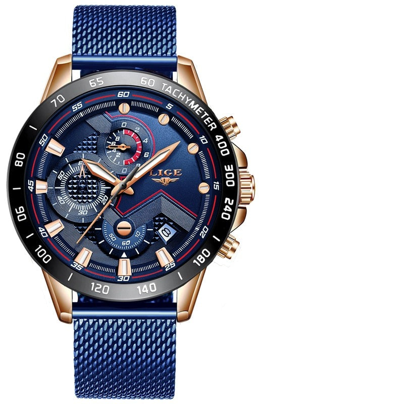 Herren Gold Quarz Uhr – Perfekter Begleiter für die Zeit!