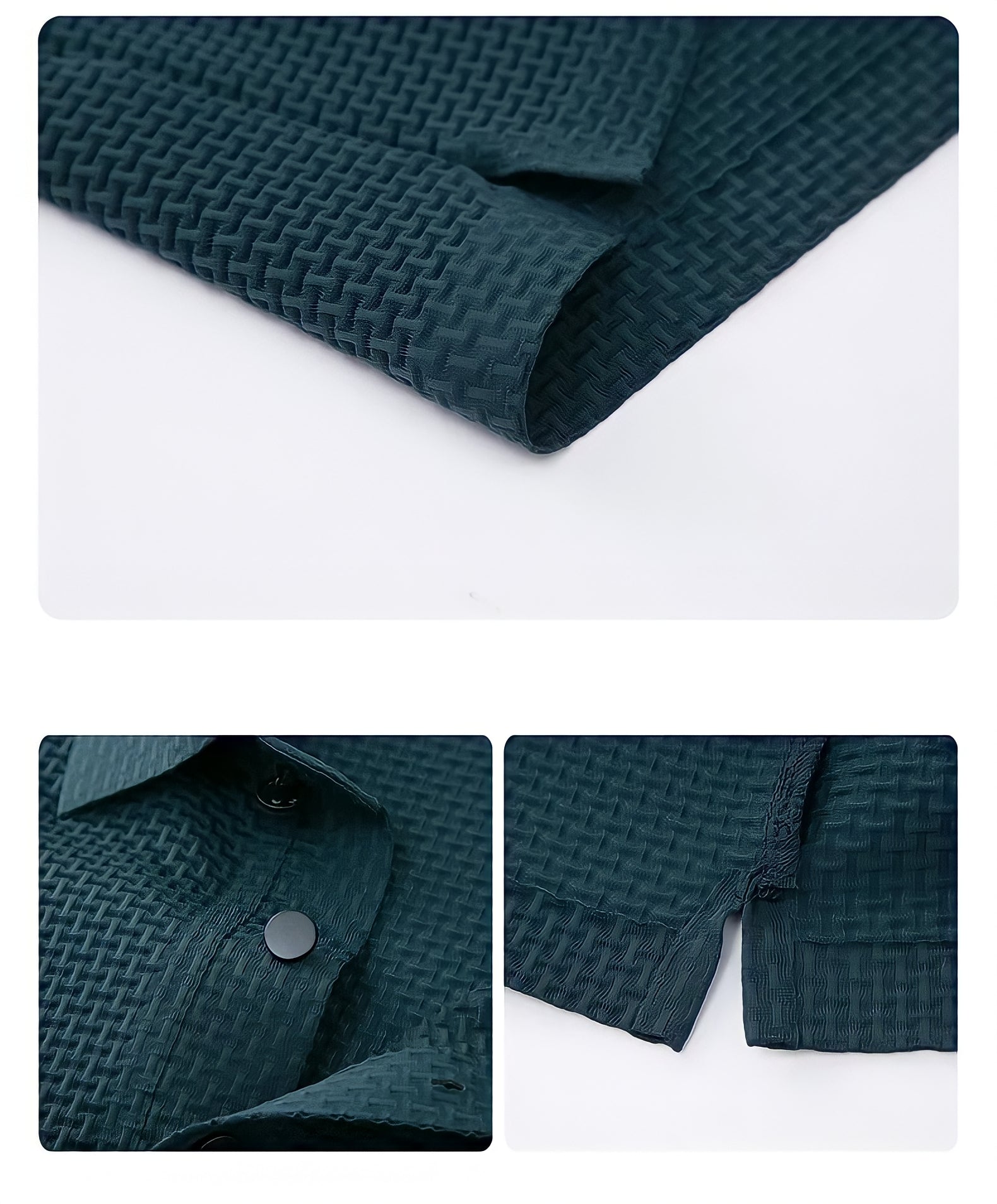 Premium Texturiertes Slim Fit Polo-Shirt