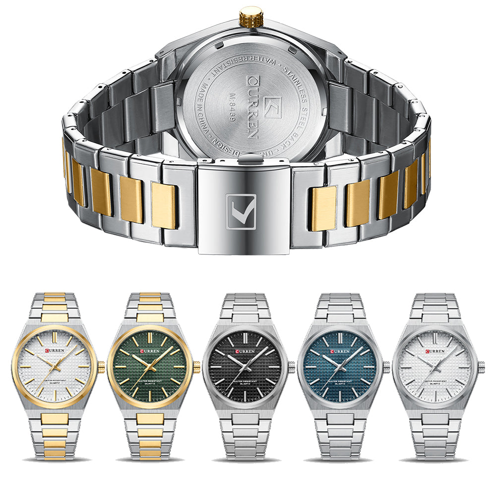 Herrenarmbanduhr aus gebürstetem Edelstahl | Aether