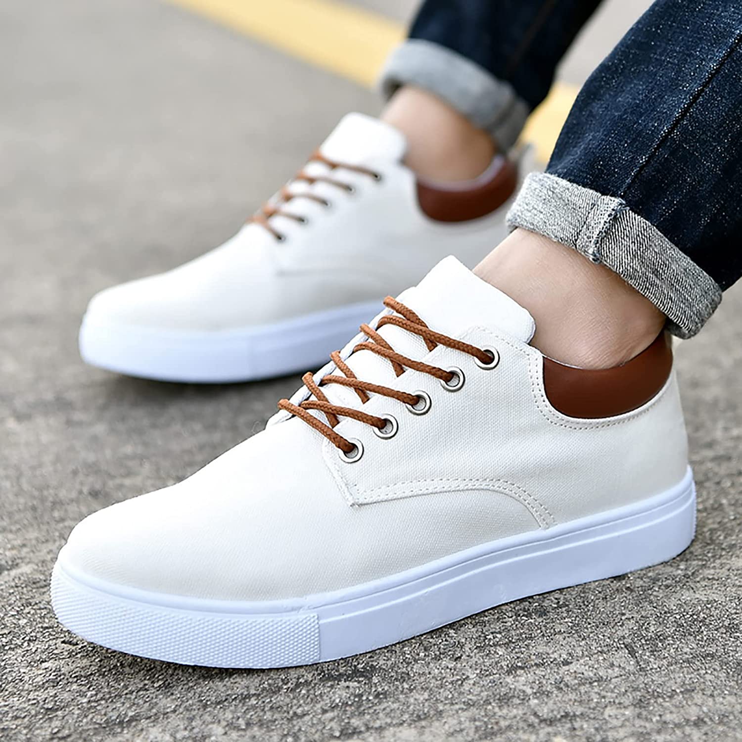 Magnus - Herren Sneaker mit eleganter weißer Sohle