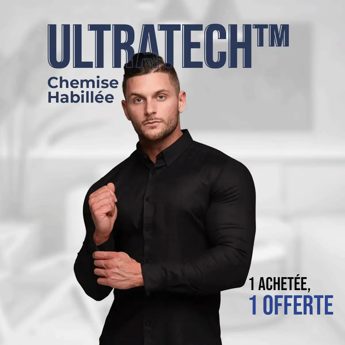 Herren Slim Fit UltraTech™ Hemd – Kaufe eins, erhalte eins kostenlos!