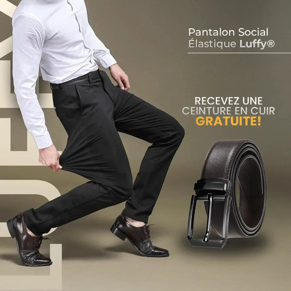 Luffy® Stretchy Social Pants (Includes Free Leather Belt)