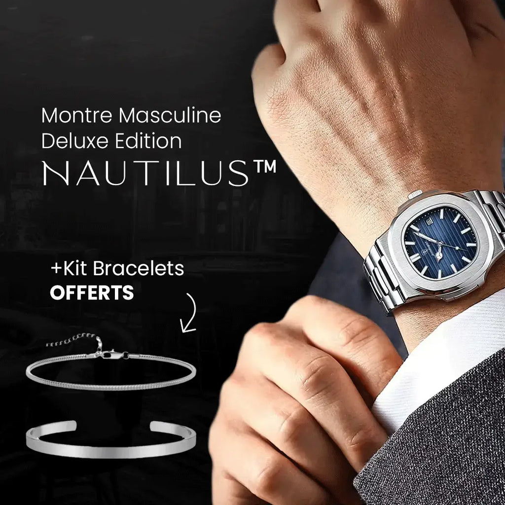Herren Luxe Nautilus™ Uhr mit kostenlosem Armband-Set – Ein unschlagbares Angebot!
