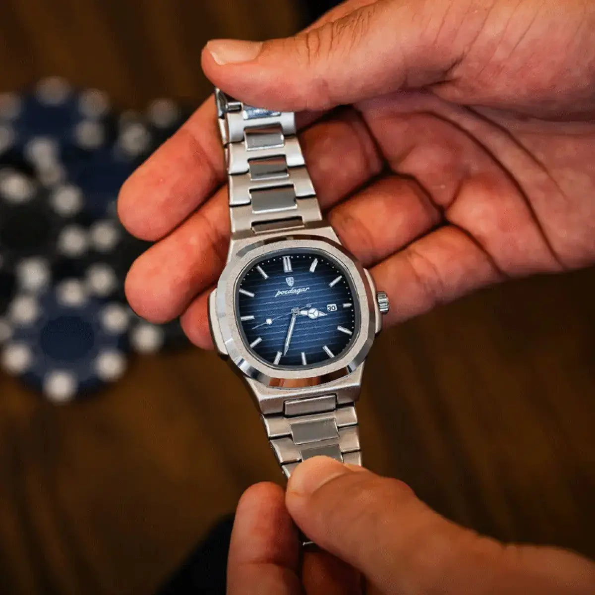 Herren Luxe Nautilus™ Uhr mit kostenlosem Armband-Set – Ein unschlagbares Angebot!