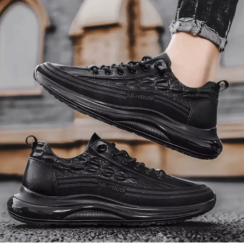 Drako® Men's Croc-Skin Sneakers