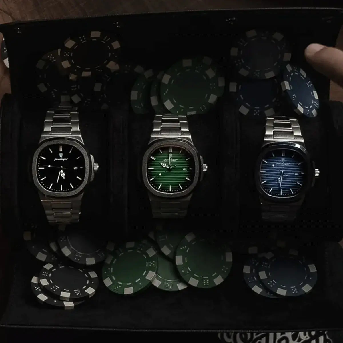 Herren Luxe Nautilus™ Uhr mit kostenlosem Armband-Set – Ein unschlagbares Angebot!