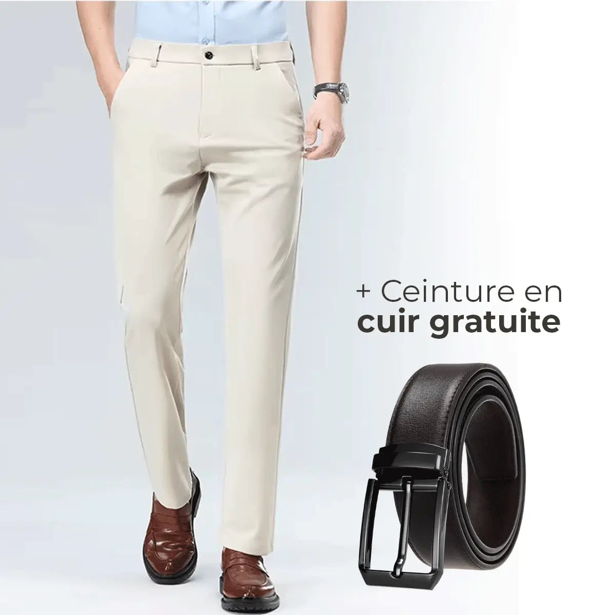 Luffy® Stretchy Social Pants (Includes Free Leather Belt)