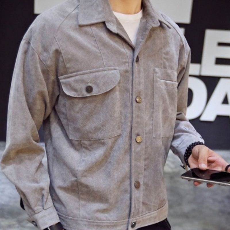Herren Cord Hemdjacke – Ideal für einen stilvollen britischen Look!