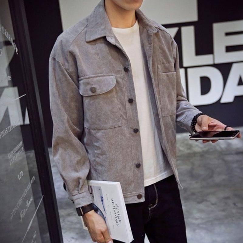 Herren Cord Hemdjacke – Ideal für einen stilvollen britischen Look!